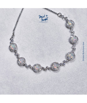 October Birthstone-Opal Bubble Bracelet